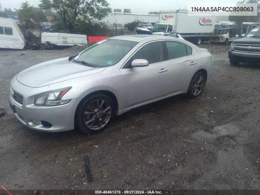 1N4AA5AP4CC808063 2012 Nissan Maxima 3.5 S