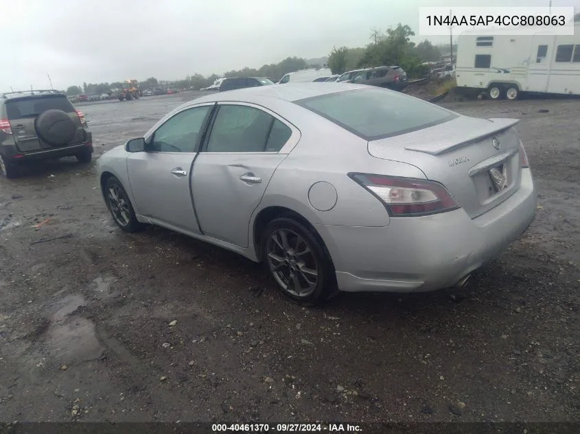 1N4AA5AP4CC808063 2012 Nissan Maxima 3.5 S