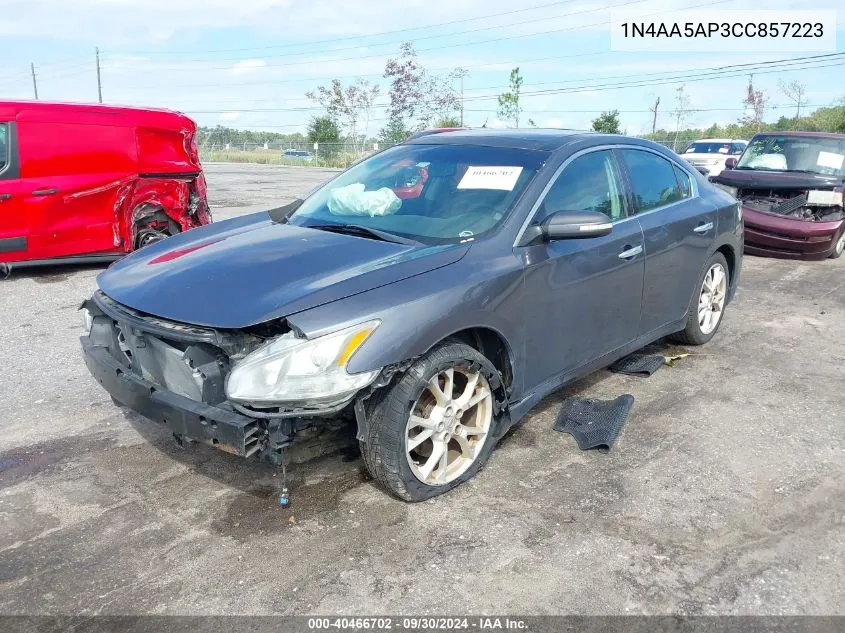 2012 Nissan Maxima S/Sv VIN: 1N4AA5AP3CC857223 Lot: 40466702