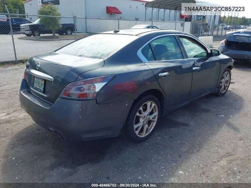 2012 Nissan Maxima S/Sv VIN: 1N4AA5AP3CC857223 Lot: 40466702