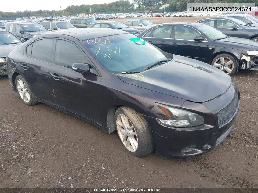 1N4AA5AP3CC824674 2012 Nissan Maxima 3.5 Sv