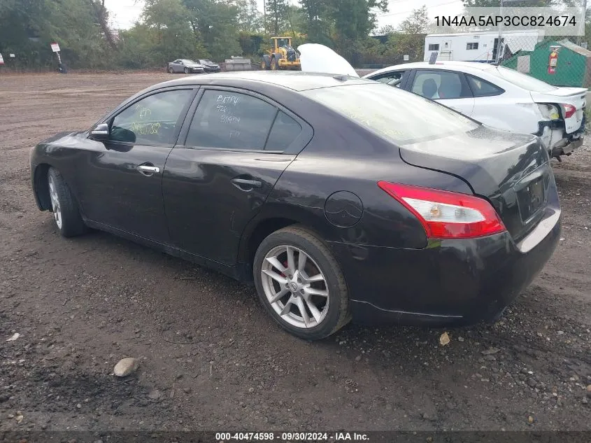 1N4AA5AP3CC824674 2012 Nissan Maxima 3.5 Sv