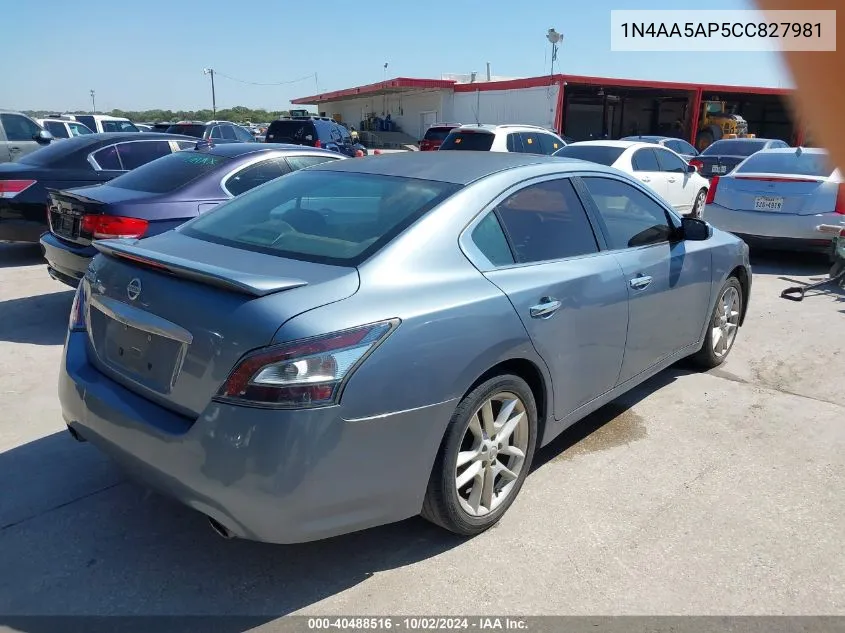 1N4AA5AP5CC827981 2012 Nissan Maxima 3.5 S