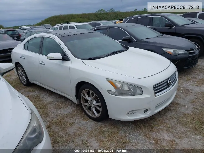 1N4AA5AP8CC817218 2012 Nissan Maxima S/Sv