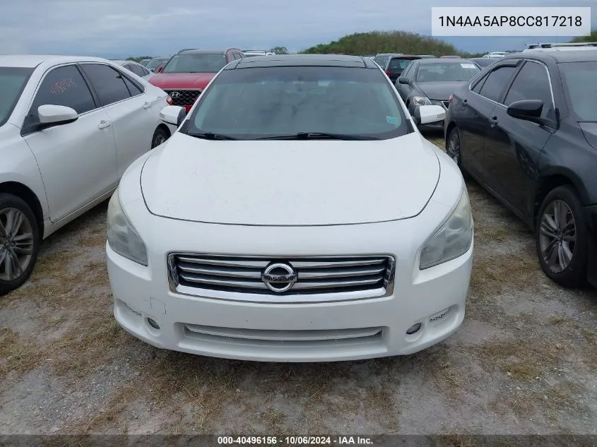 1N4AA5AP8CC817218 2012 Nissan Maxima S/Sv