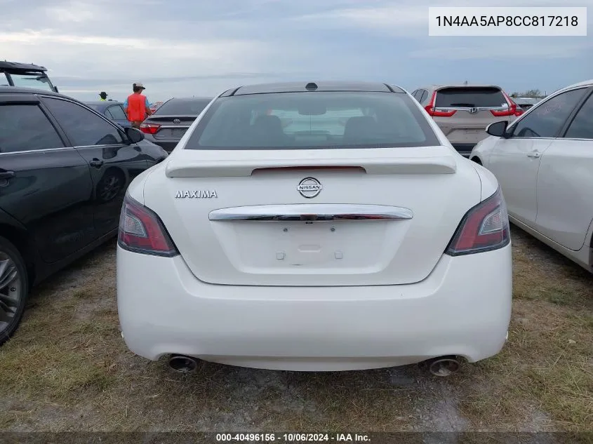 1N4AA5AP8CC817218 2012 Nissan Maxima S/Sv