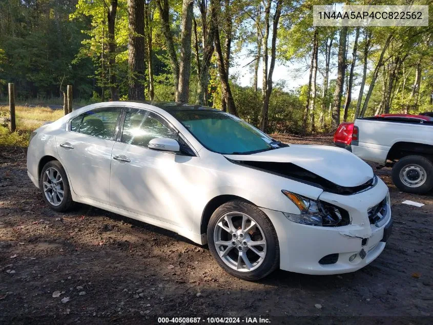 2012 Nissan Maxima 3.5 Sv VIN: 1N4AA5AP4CC822562 Lot: 40508687