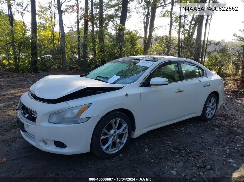 2012 Nissan Maxima 3.5 Sv VIN: 1N4AA5AP4CC822562 Lot: 40508687