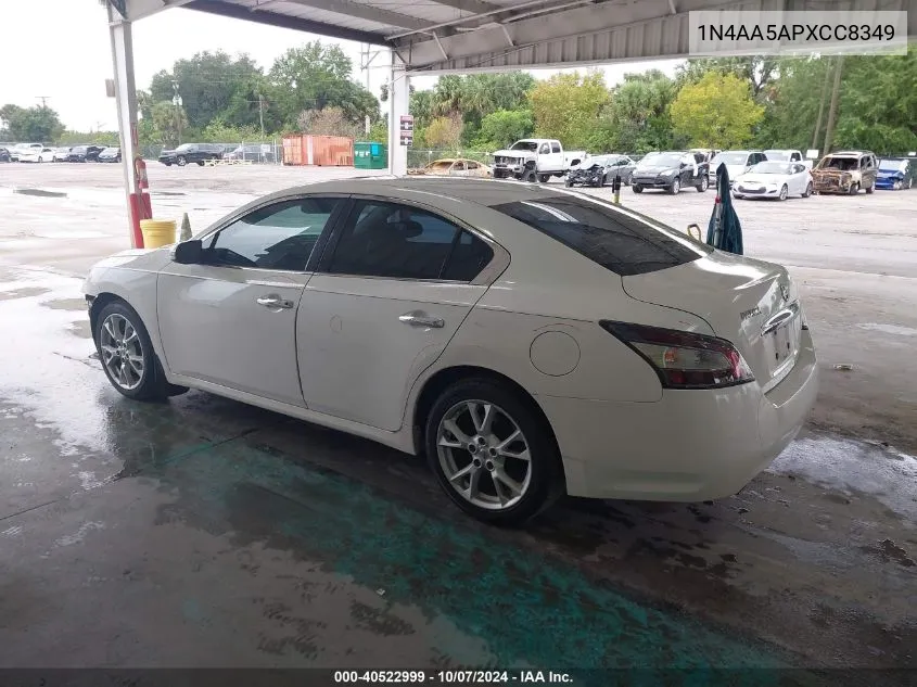 2012 Nissan Maxima S/Sv VIN: 1N4AA5APXCC8349 Lot: 40522999