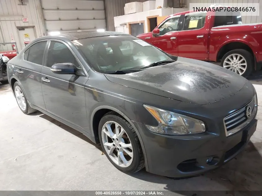 2012 Nissan Maxima S/Sv VIN: 1N4AA5AP7CC846676 Lot: 40528558