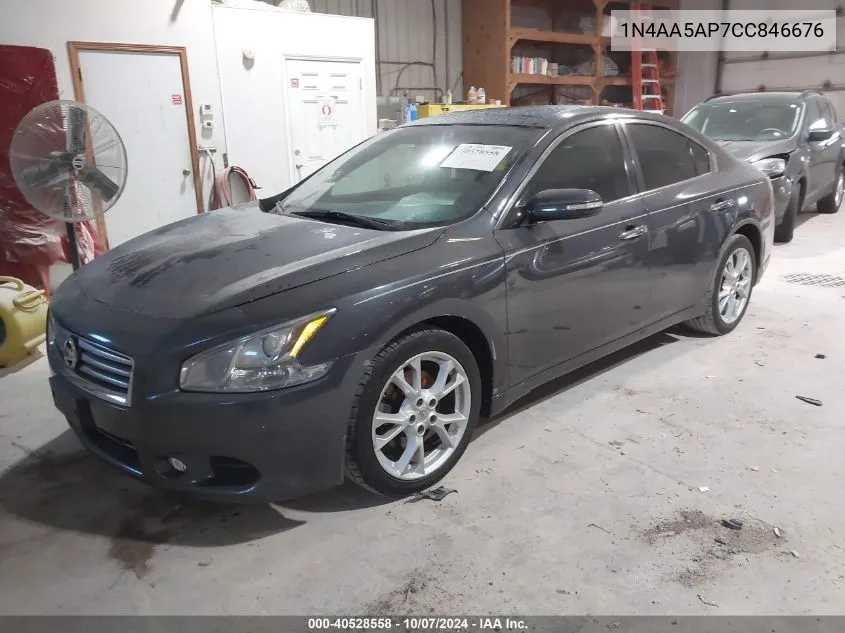 2012 Nissan Maxima S/Sv VIN: 1N4AA5AP7CC846676 Lot: 40528558