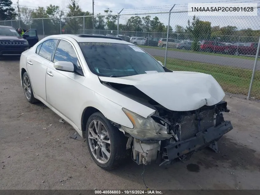 2012 Nissan Maxima 3.5 Sv VIN: 1N4AA5AP2CC801628 Lot: 40556803