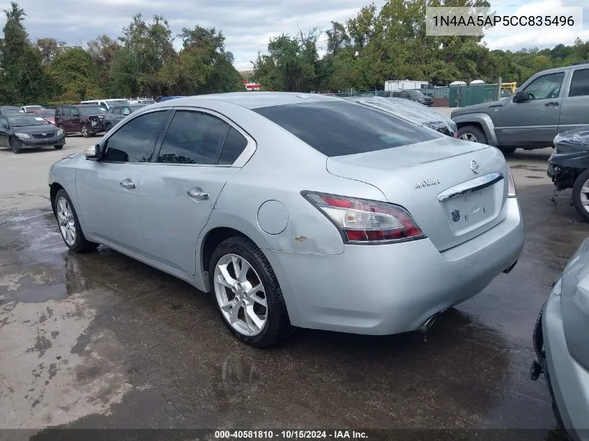 2012 Nissan Maxima 3.5 Sv VIN: 1N4AA5AP5CC835496 Lot: 40581810