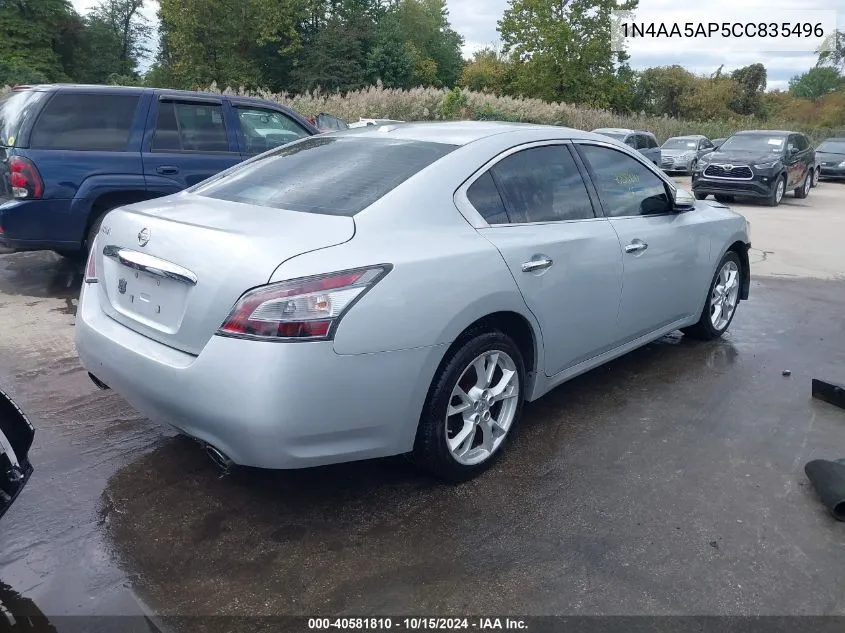 2012 Nissan Maxima 3.5 Sv VIN: 1N4AA5AP5CC835496 Lot: 40581810