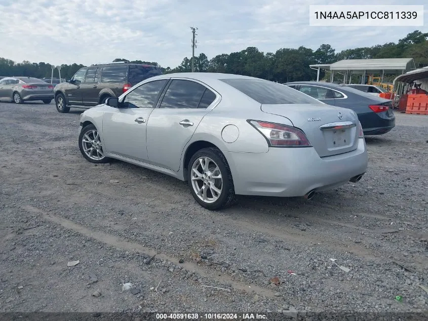 2012 Nissan Maxima 3.5 S VIN: 1N4AA5AP1CC811339 Lot: 40591638