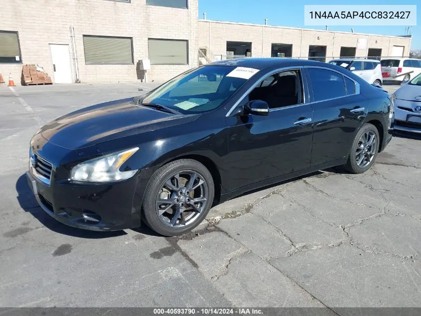 2012 Nissan Maxima 3.5 S VIN: 1N4AA5AP4CC832427 Lot: 40593790