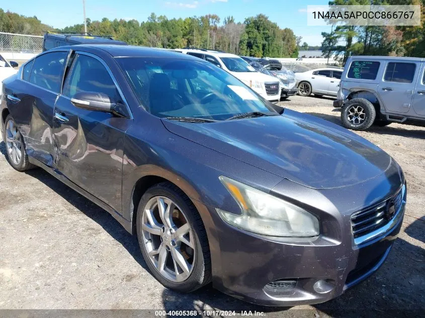 2012 Nissan Maxima 3.5 Sv VIN: 1N4AA5AP0CC866767 Lot: 40605368