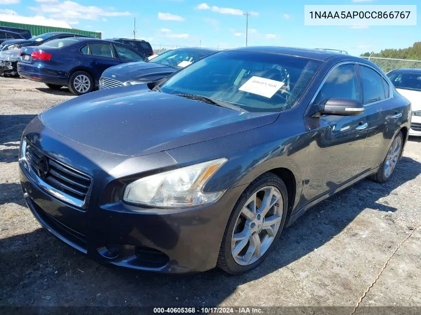 2012 Nissan Maxima 3.5 Sv VIN: 1N4AA5AP0CC866767 Lot: 40605368