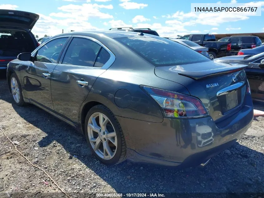 2012 Nissan Maxima 3.5 Sv VIN: 1N4AA5AP0CC866767 Lot: 40605368