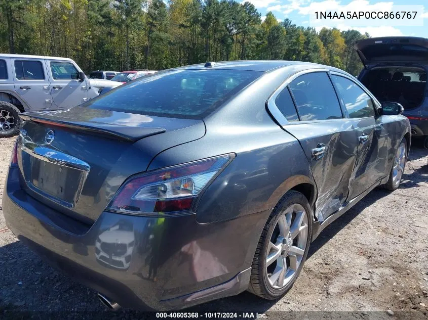 2012 Nissan Maxima 3.5 Sv VIN: 1N4AA5AP0CC866767 Lot: 40605368