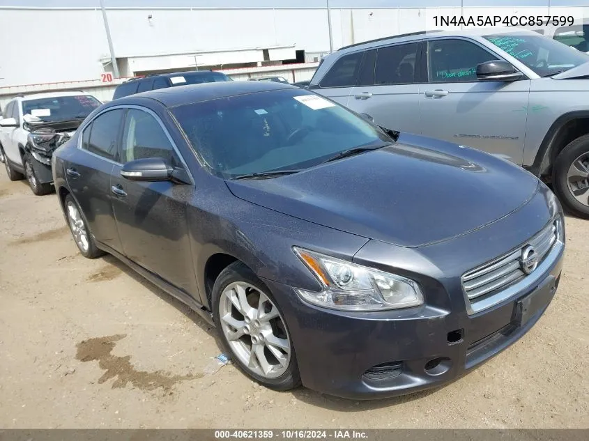 2012 Nissan Maxima 3.5 Sv VIN: 1N4AA5AP4CC857599 Lot: 40621359