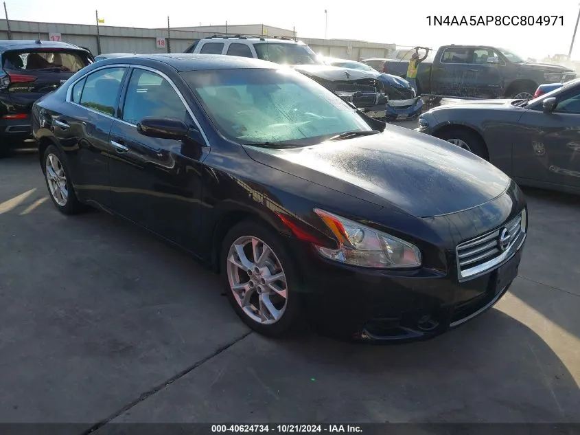 2012 Nissan Maxima 3.5 S VIN: 1N4AA5AP8CC804971 Lot: 40624734