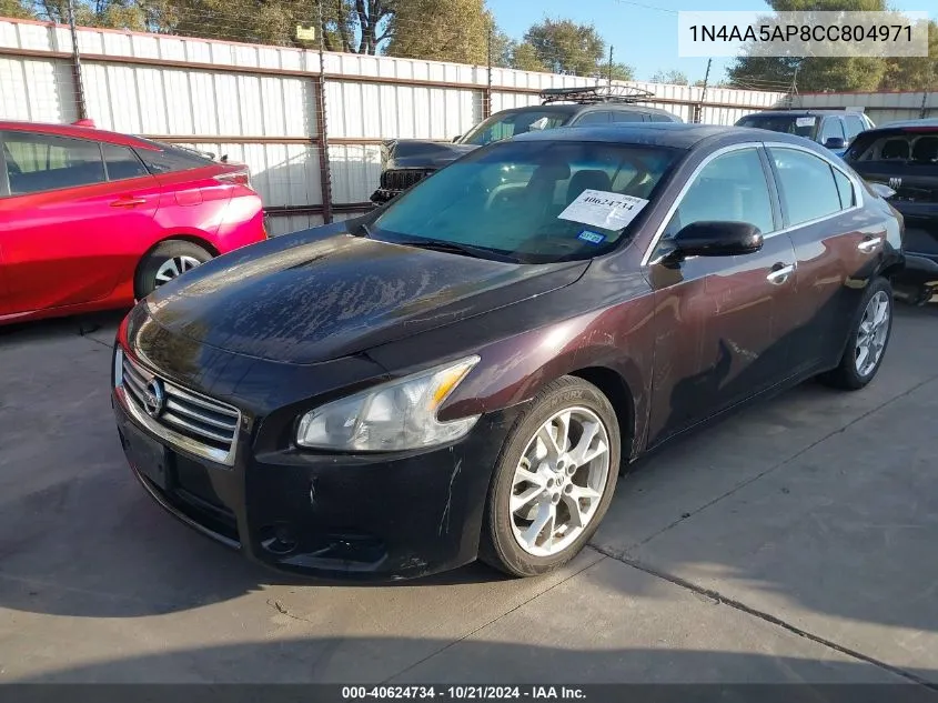 2012 Nissan Maxima 3.5 S VIN: 1N4AA5AP8CC804971 Lot: 40624734