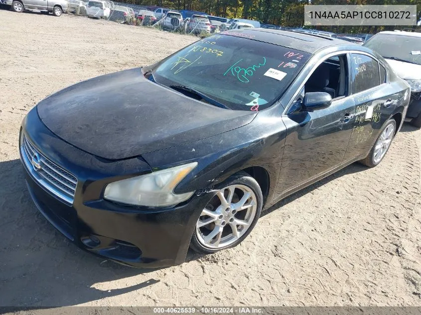 2012 Nissan Maxima 3.5 S VIN: 1N4AA5AP1CC810272 Lot: 40625539