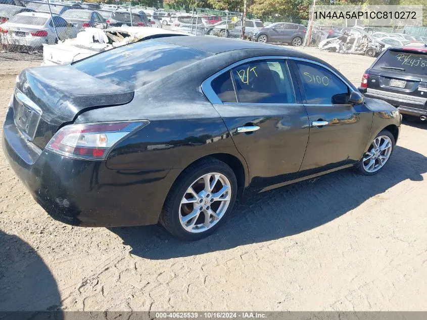 2012 Nissan Maxima 3.5 S VIN: 1N4AA5AP1CC810272 Lot: 40625539