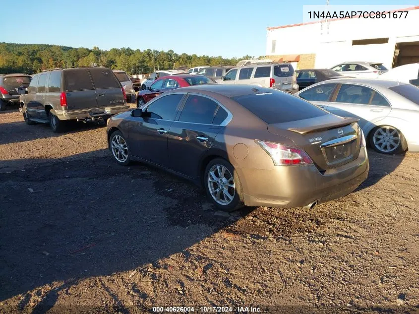 2012 Nissan Maxima 3.5 Sv VIN: 1N4AA5AP7CC861677 Lot: 40626004