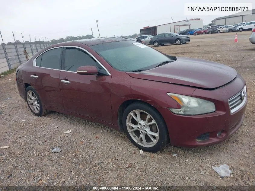 2012 Nissan Maxima 3.5 Sv VIN: 1N4AA5AP1CC808473 Lot: 40660484