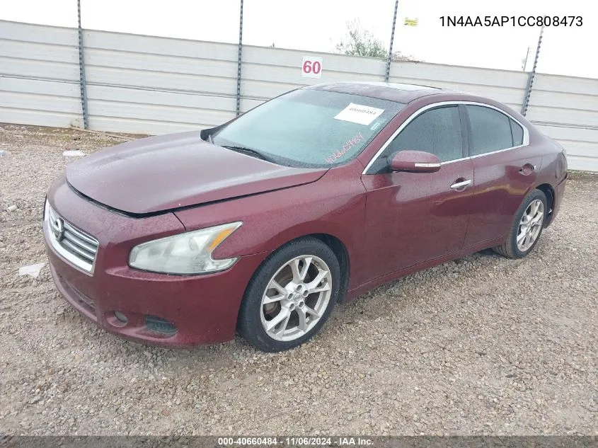 2012 Nissan Maxima 3.5 Sv VIN: 1N4AA5AP1CC808473 Lot: 40660484