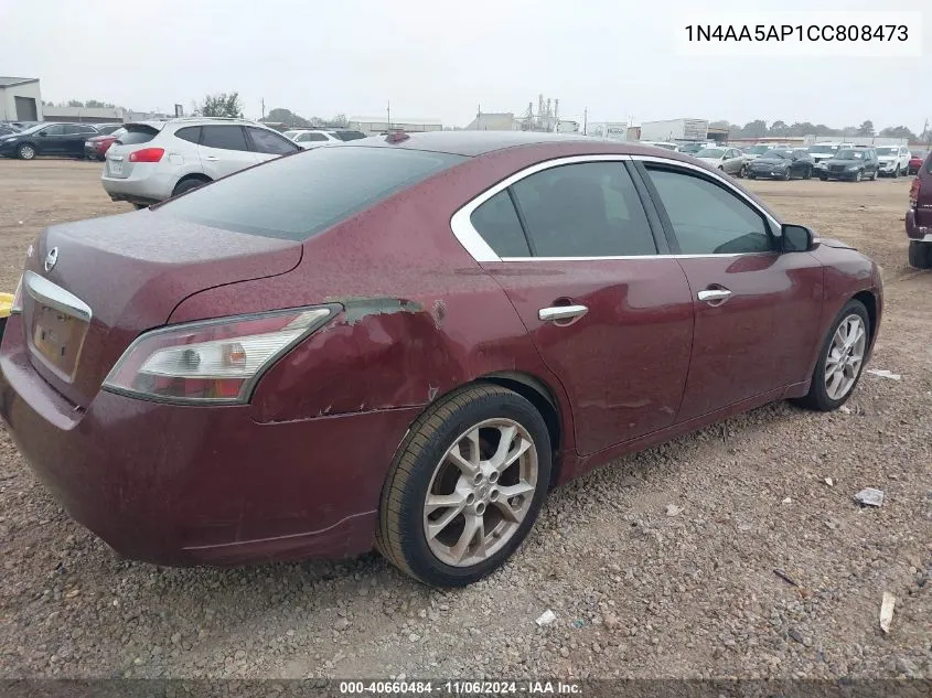 2012 Nissan Maxima 3.5 Sv VIN: 1N4AA5AP1CC808473 Lot: 40660484