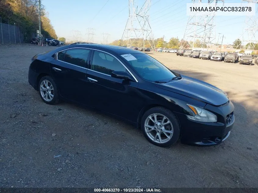 2012 Nissan Maxima 3.5 S VIN: 1N4AA5AP4CC832878 Lot: 40663270