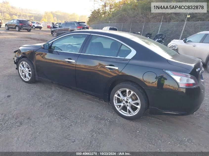 2012 Nissan Maxima 3.5 S VIN: 1N4AA5AP4CC832878 Lot: 40663270