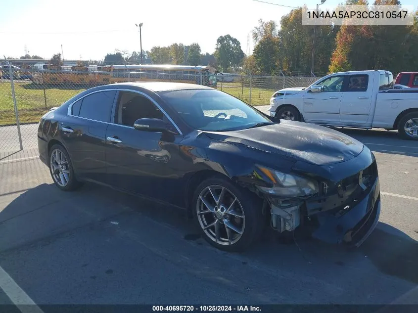 2012 Nissan Maxima 3.5 S VIN: 1N4AA5AP3CC810547 Lot: 40695720