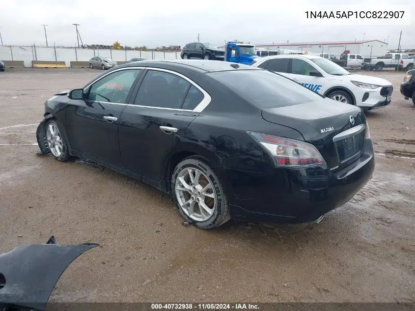 2012 Nissan Maxima 3.5 Sv VIN: 1N4AA5AP1CC822907 Lot: 40732938