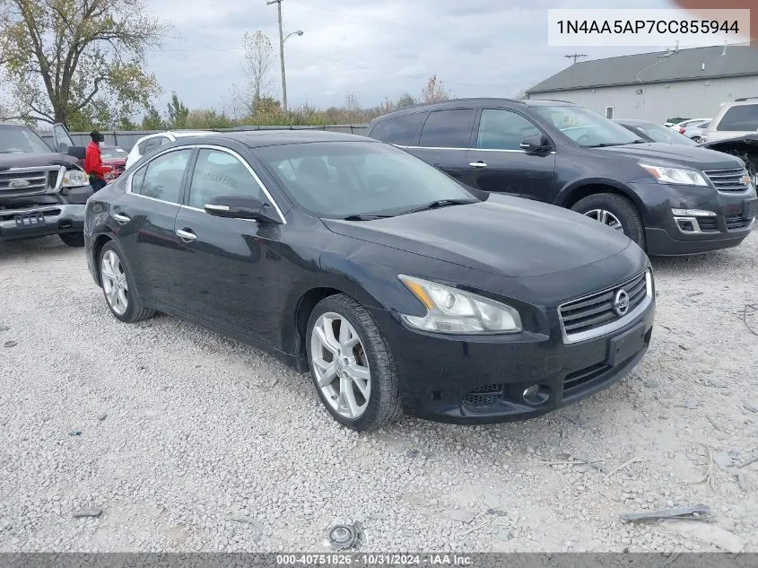 2012 Nissan Maxima 3.5 Sv VIN: 1N4AA5AP7CC855944 Lot: 40751826