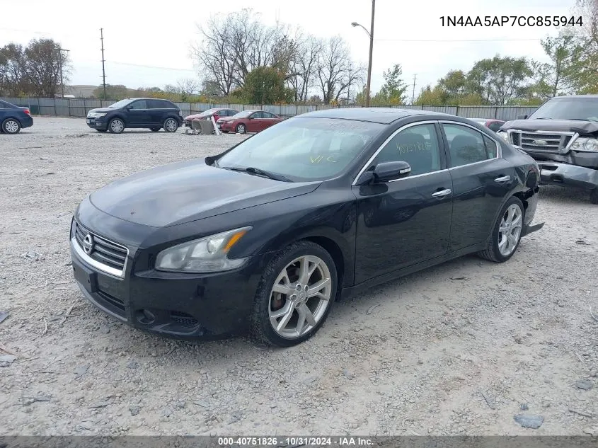 2012 Nissan Maxima 3.5 Sv VIN: 1N4AA5AP7CC855944 Lot: 40751826