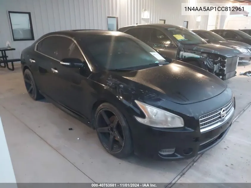 2012 Nissan Maxima 3.5 Sv VIN: 1N4AA5AP1CC812961 Lot: 40753581