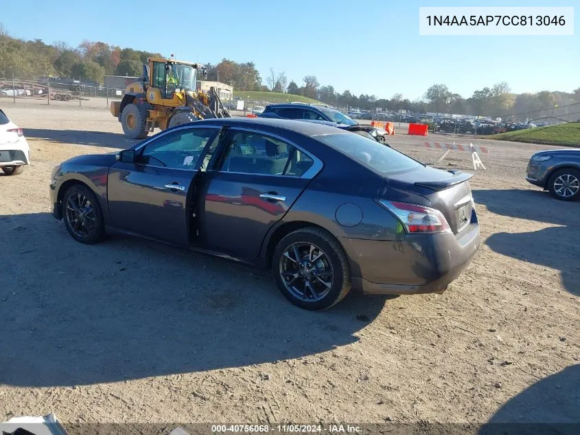 2012 Nissan Maxima 3.5 S VIN: 1N4AA5AP7CC813046 Lot: 40756068