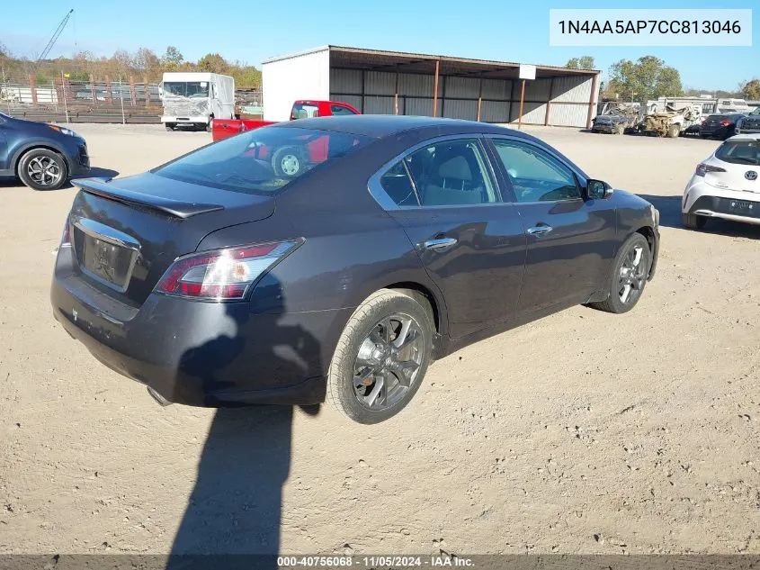 2012 Nissan Maxima 3.5 S VIN: 1N4AA5AP7CC813046 Lot: 40756068