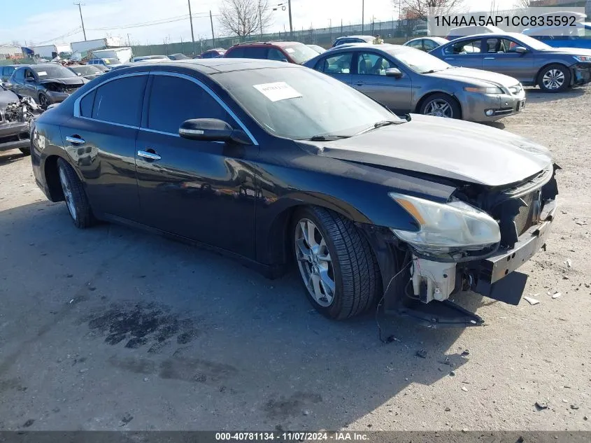 2012 Nissan Maxima 3.5 Sv VIN: 1N4AA5AP1CC835592 Lot: 40781134