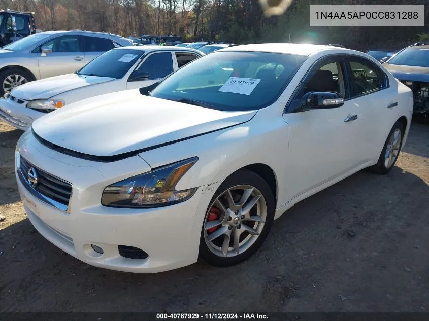 2012 Nissan Maxima 3.5 Sv VIN: 1N4AA5AP0CC831288 Lot: 40787929