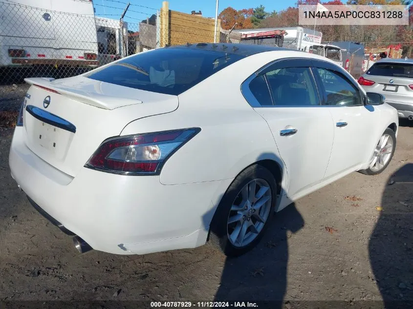 2012 Nissan Maxima 3.5 Sv VIN: 1N4AA5AP0CC831288 Lot: 40787929