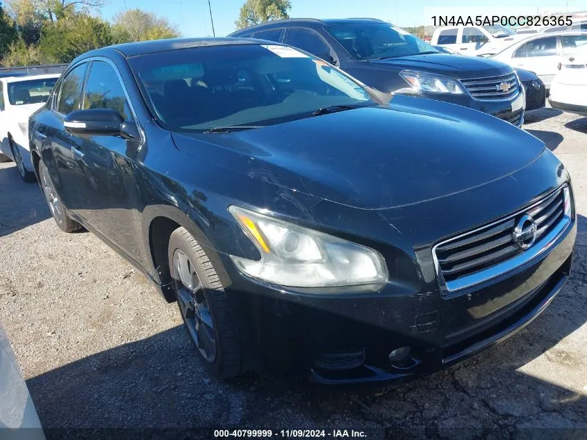 2012 Nissan Maxima 3.5 S VIN: 1N4AA5AP0CC826365 Lot: 40799999