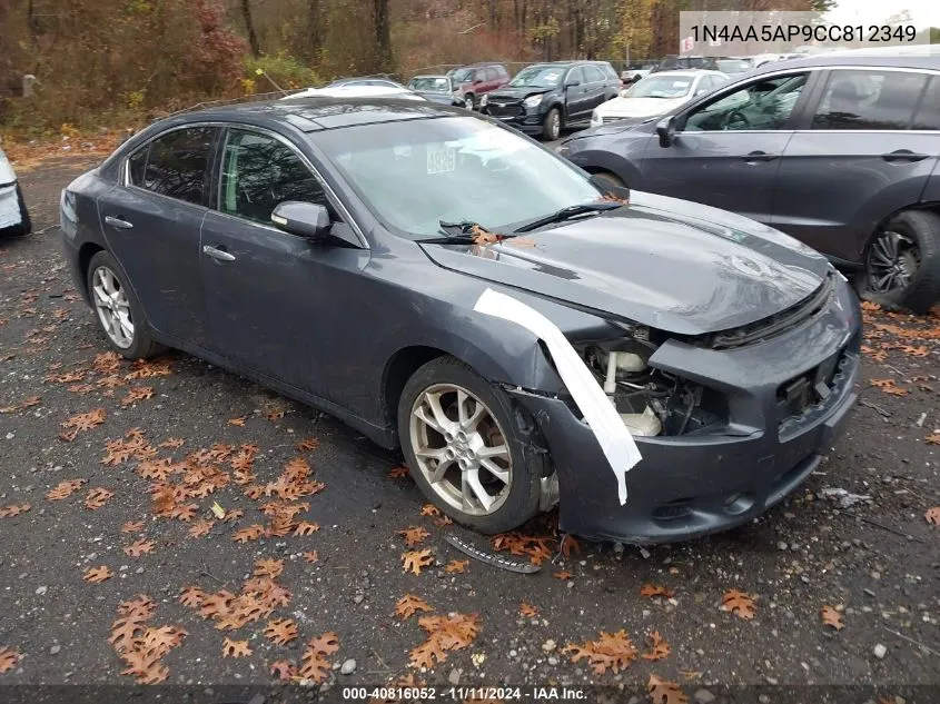 2012 Nissan Maxima S/Sv VIN: 1N4AA5AP9CC812349 Lot: 40816052