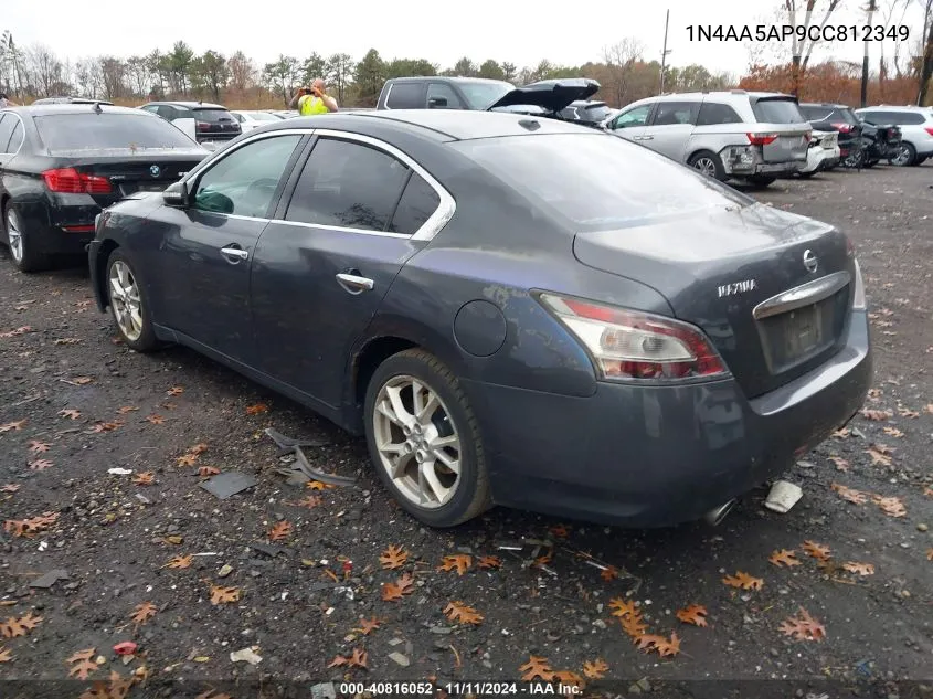 2012 Nissan Maxima S/Sv VIN: 1N4AA5AP9CC812349 Lot: 40816052