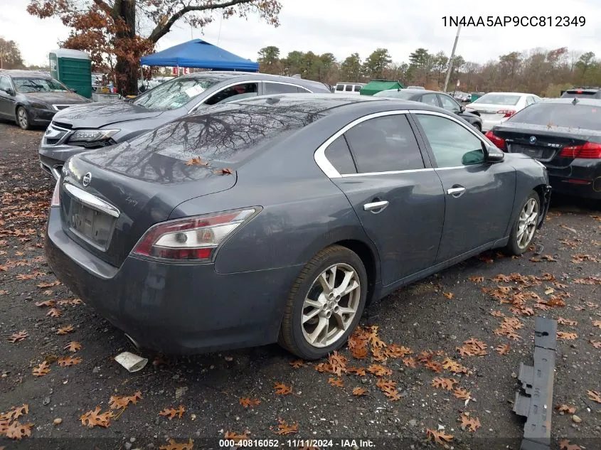 2012 Nissan Maxima S/Sv VIN: 1N4AA5AP9CC812349 Lot: 40816052