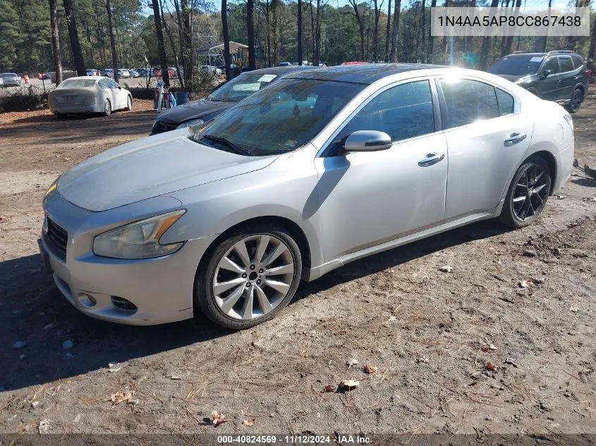 1N4AA5AP8CC867438 2012 Nissan Maxima S/Sv